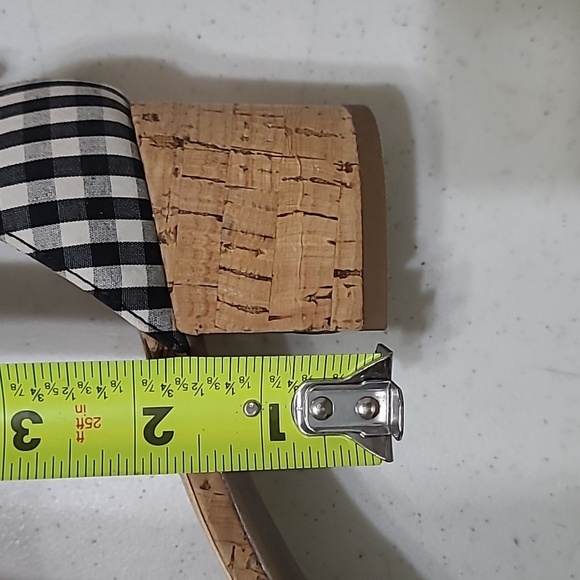 Rampage sandals with Black and White Gingham Pattern Size 8.5 - Picture 9 of 9